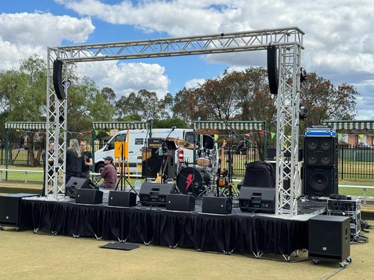 Synergy Productions music structure for outdoor environments